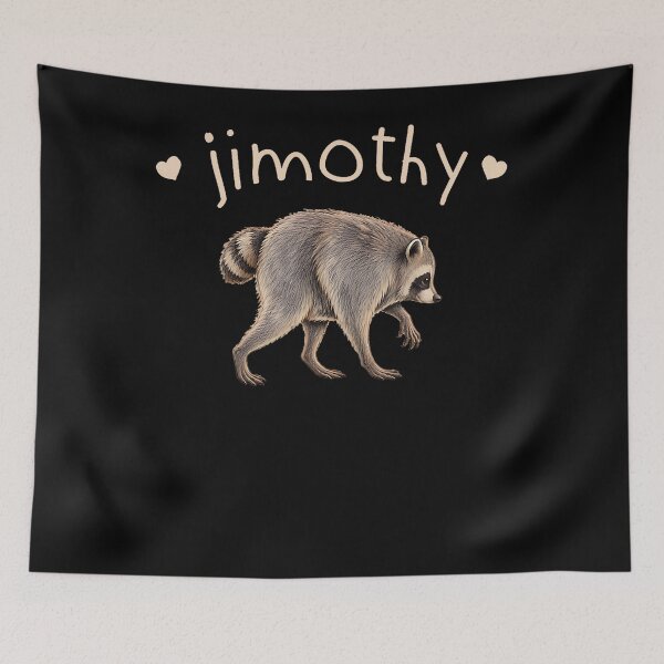 Item preview, Retro Viral Raccoon Meme Jimothy Funny Animal designed and sold by HaytamShop.