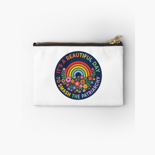 Item preview, It's A Beautiful Day To Smash The Patriarchy Feminist Floral Rainbow designed and sold by raedattia.