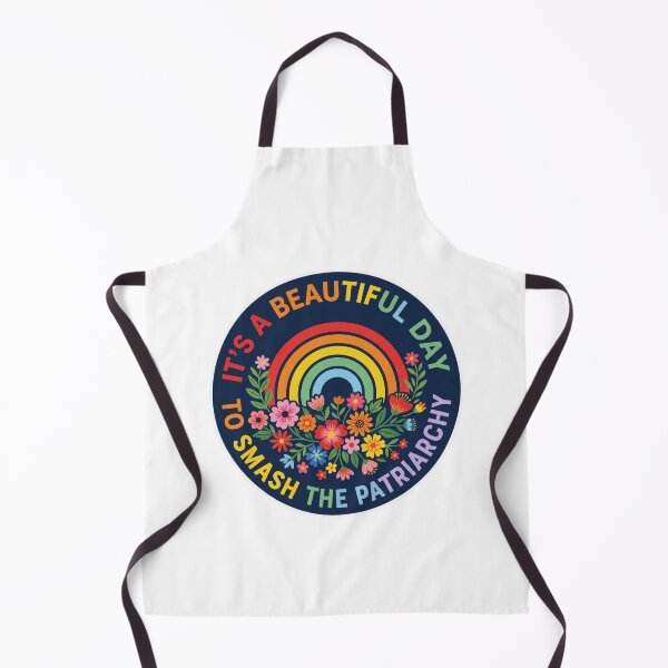 Item preview, It's A Beautiful Day To Smash The Patriarchy Feminist Floral Rainbow designed and sold by raedattia.
