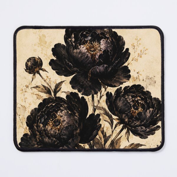 Item preview, Black Peonies – Dark Gothic Botanical Vintage Art Print – Moody Floral Wall Decor designed and sold by @SHINTOSARTSTORE.