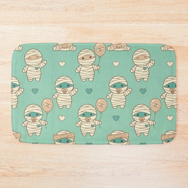Item preview, Kawaii Mummies - Cute Kawaii Seamless Halloween Pattern designed and sold by inkaylindesign.