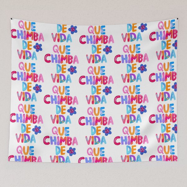 Item preview, Karolg Que Chimba De Vida Colorful Text Design designed and sold by Alias-Kubiak.