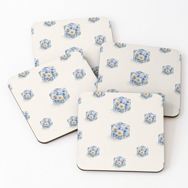 Item preview, White Geometric Cubes - Modern Neutral 3D Pattern designed and sold by PrintGo26.