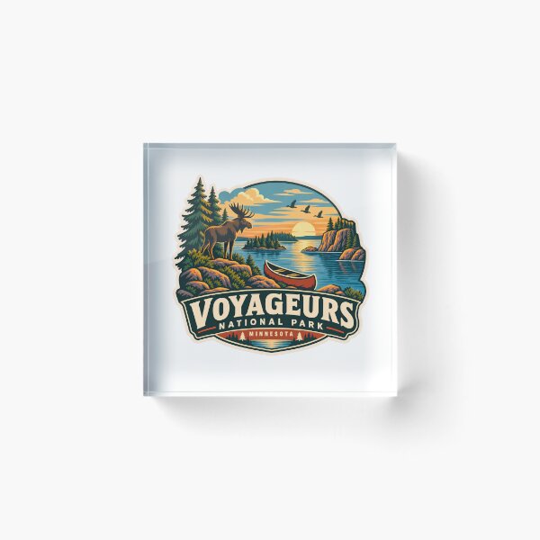 Item preview, Voyageurs National Park Minnesota Wilderness Moose Canoe designed and sold by LittleArij.
