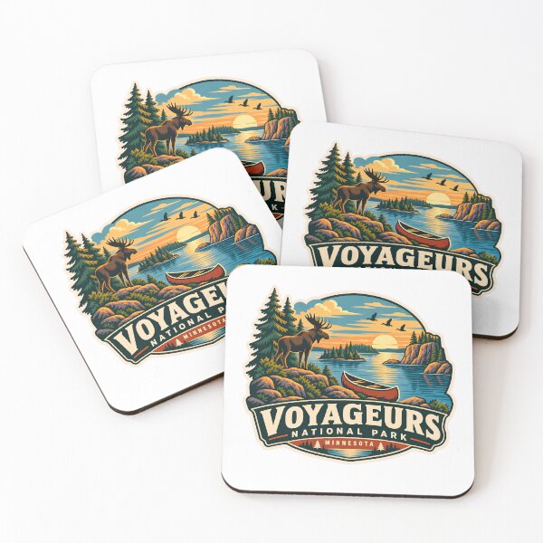 Item preview, Voyageurs National Park Minnesota Wilderness Moose Canoe designed and sold by LittleArij.