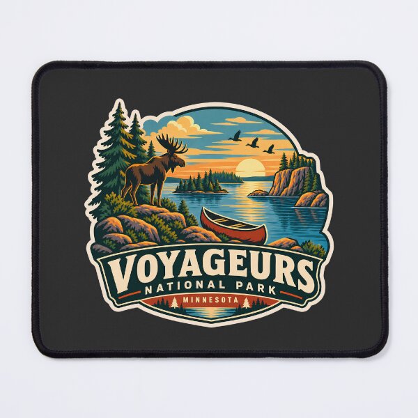 Item preview, Voyageurs National Park Minnesota Wilderness Moose Canoe designed and sold by LittleArij.