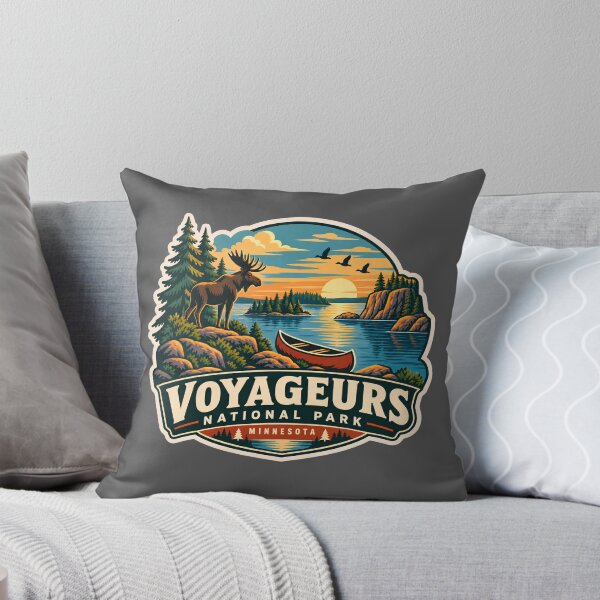 Item preview, Voyageurs National Park Minnesota Wilderness Moose Canoe designed and sold by LittleArij.