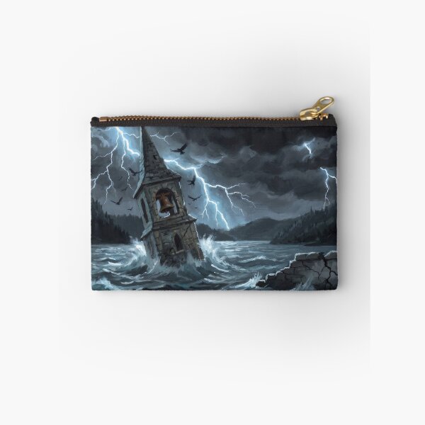 Item preview, The Drowned Village Steeple designed and sold by RedPeaStudio.