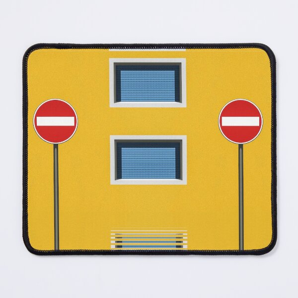 Item preview, No-entry sign with rectangle windows and yellow walls designed and sold by mister-john.