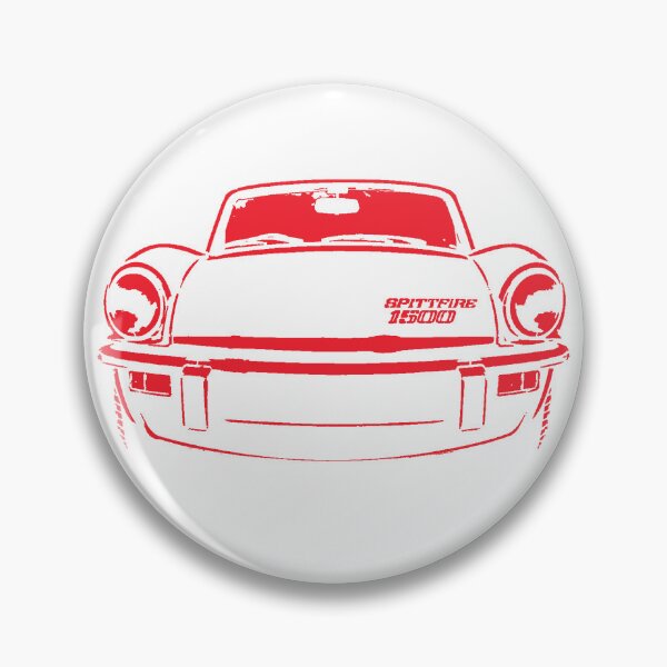 Item preview, Triumph Spitfire 1970s British classic sports car stencil red designed and sold by soitwouldseem.