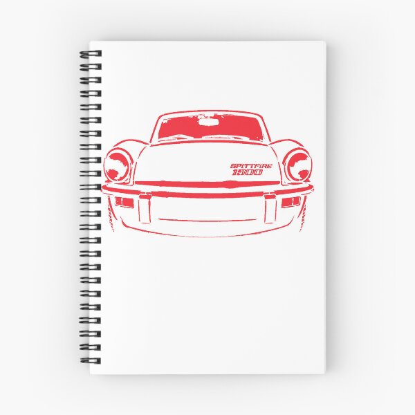 Item preview, Triumph Spitfire 1970s British classic sports car stencil red designed and sold by soitwouldseem.