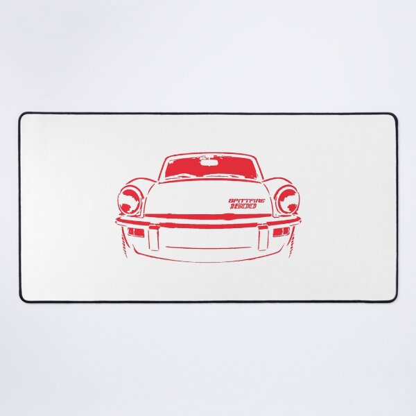 Item preview, Triumph Spitfire 1970s British classic sports car stencil red designed and sold by soitwouldseem.