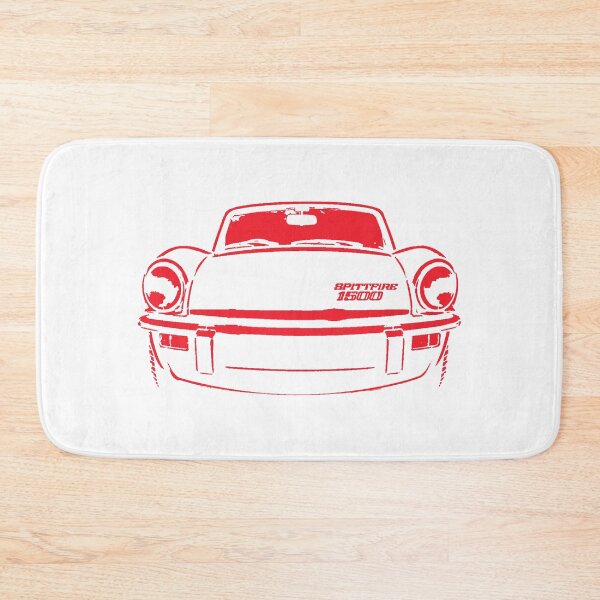 Item preview, Triumph Spitfire 1970s British classic sports car stencil red designed and sold by soitwouldseem.