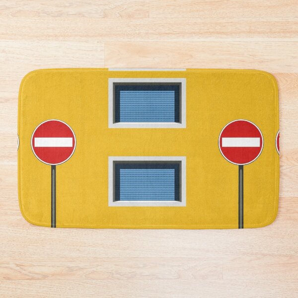 Item preview, No-entry sign with rectangle windows and yellow walls designed and sold by mister-john.