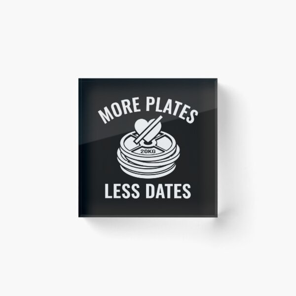 Item preview, More Plates Less Dates Gym - Weight Plate Single Lifter designed and sold by OLLI_STORE.