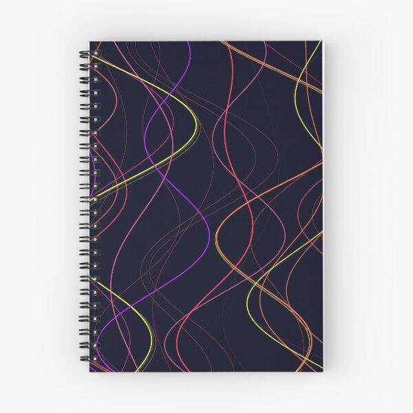 Item preview, Abstract Neon Multicolor Wavy Flow Pattern designed and sold by GraphyLab.