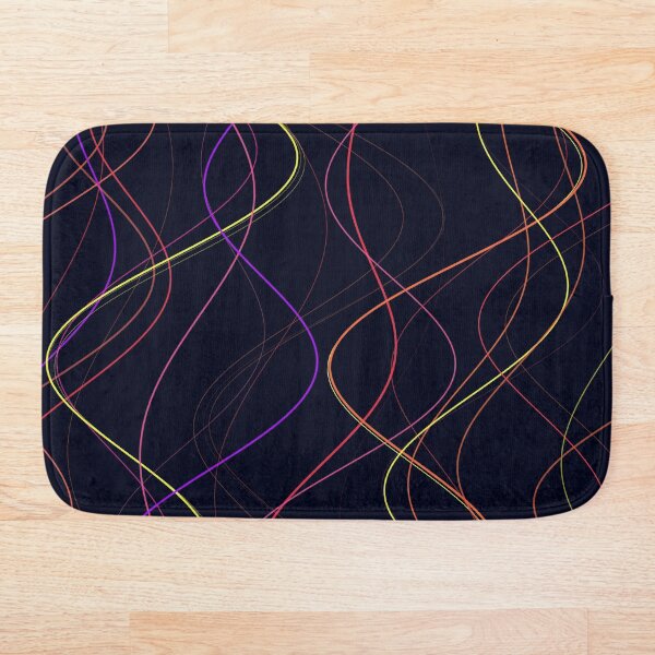 Item preview, Abstract Neon Multicolor Wavy Flow Pattern designed and sold by GraphyLab.
