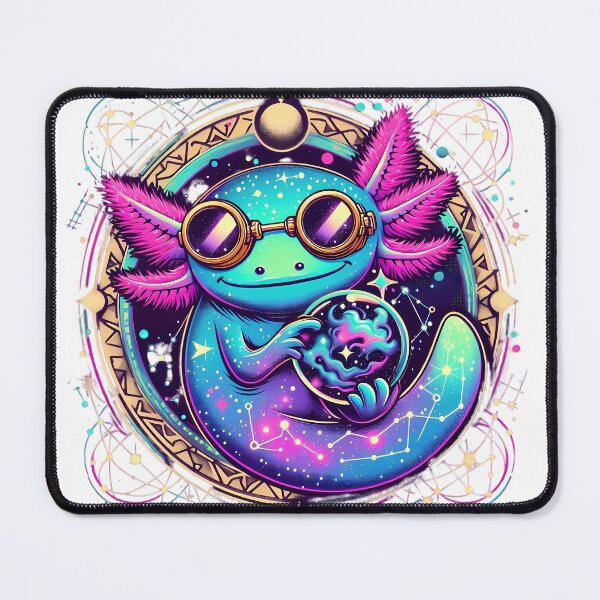 Item preview, Cosmic Axolotl Paradox Stardust Space Salamander Vaporwave Tee designed and sold by SivaStudios.