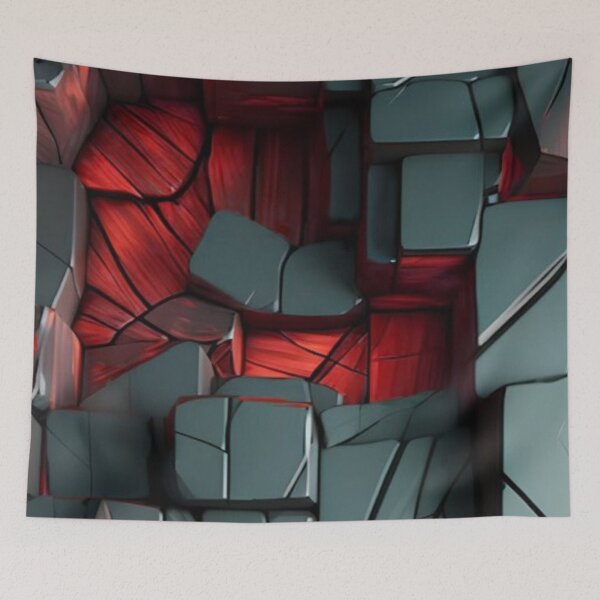Item preview, Volcanic Magma Cracked Stone 3D Abstract Texture designed and sold by LYAN-STORE.