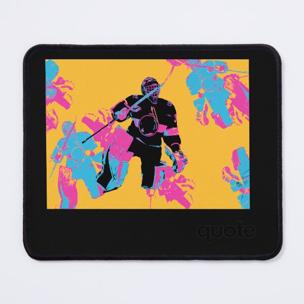 Item preview, Neon Pop Art Ice Hockey Goalie Silhouette designed and sold by Eowcat.