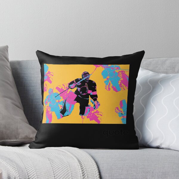 Item preview, Neon Pop Art Ice Hockey Goalie Silhouette designed and sold by Eowcat.