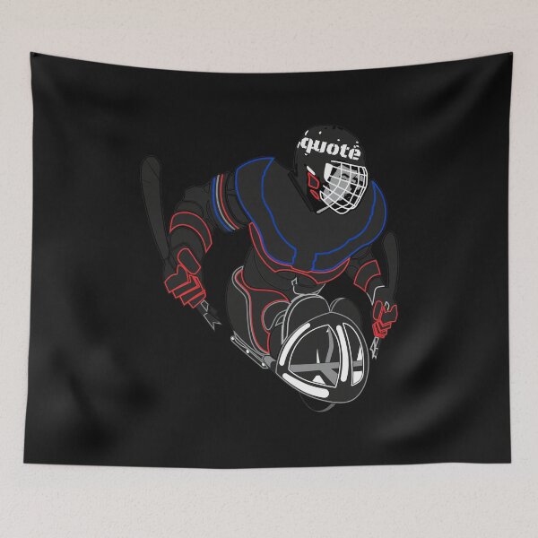 Item preview, Para Hockey Sled Player Vector Art designed and sold by Eowcat.