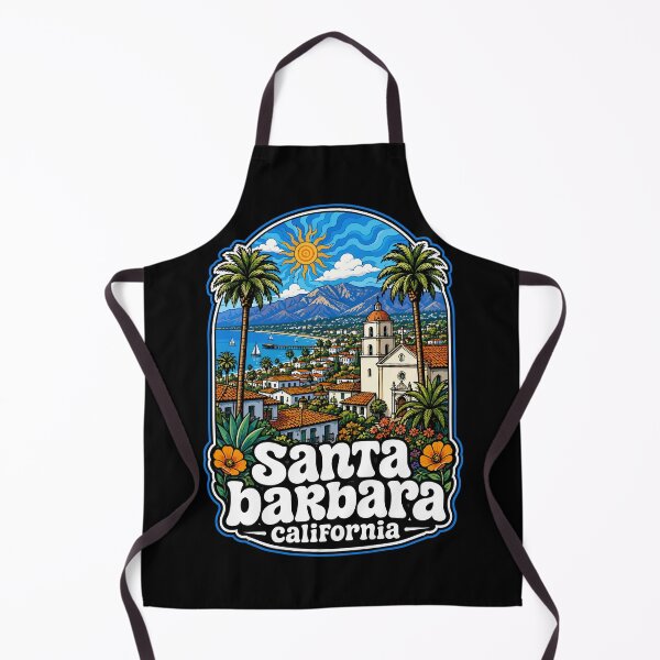 Item preview, Santa Barbara California Trippy Art USA designed and sold by TomFrontierArt.