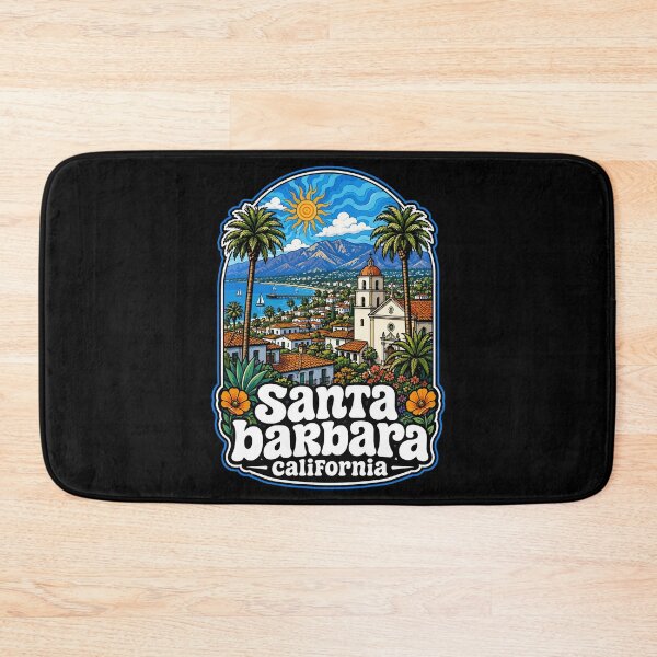 Item preview, Santa Barbara California Trippy Art USA designed and sold by TomFrontierArt.