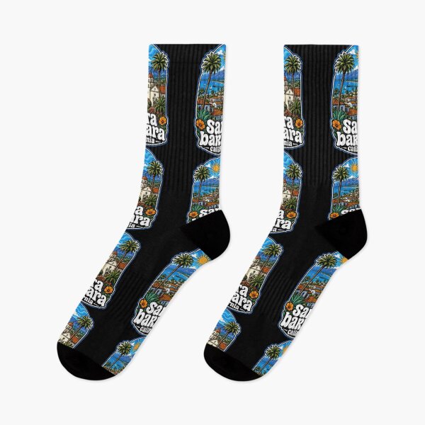 Item preview, Santa Barbara California Trippy Art USA designed and sold by TomFrontierArt.
