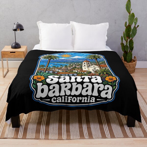 Item preview, Santa Barbara California Trippy Art USA designed and sold by TomFrontierArt.