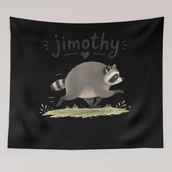 Item preview, Team Jimothy Raccoon Feral Trendy Animal Meme designed and sold by DavidThe1.