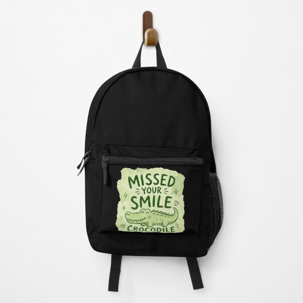 Item preview, Missed Your Smile Crocodile Cute Back to School Gift designed and sold by Lina Caro.