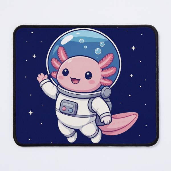 Item preview, Cute Space Axolotl Astronaut - Kawaii Outer Space Explorer Art designed and sold by Knacky Print.