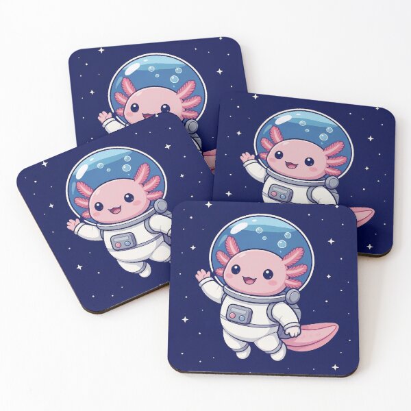 Item preview, Cute Space Axolotl Astronaut - Kawaii Outer Space Explorer Art designed and sold by Knacky Print.