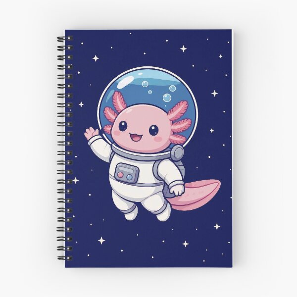 Item preview, Cute Space Axolotl Astronaut - Kawaii Outer Space Explorer Art designed and sold by Knacky Print.