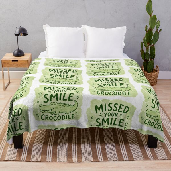 Item preview, Missed Your Smile Crocodile Cute Back to School Gift designed and sold by Lina Caro.