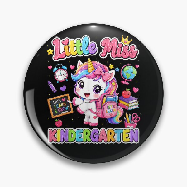 Item preview, Little Miss Kindergarten Unicorn First Day of School Girls  designed and sold by mlodiljoni.
