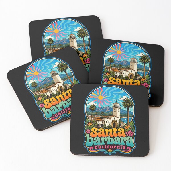 Item preview, Santa Barbara California Trippy USA designed and sold by TomFrontierArt.