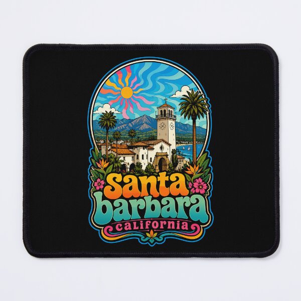 Item preview, Santa Barbara California Trippy USA designed and sold by TomFrontierArt.