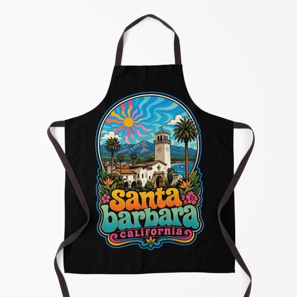 Item preview, Santa Barbara California Trippy USA designed and sold by TomFrontierArt.