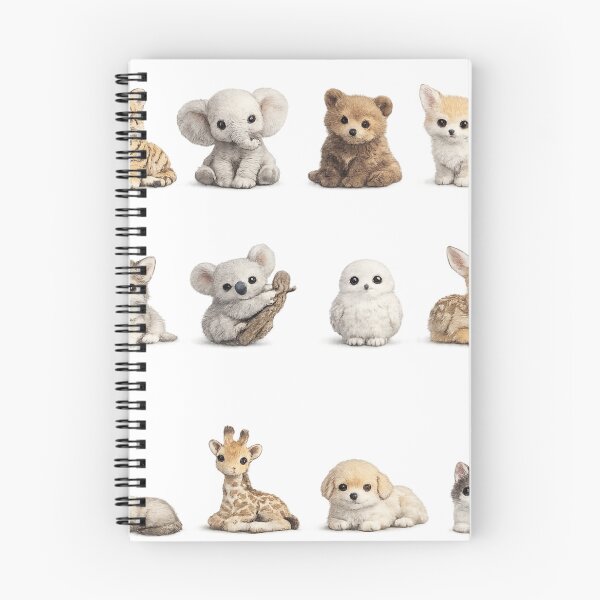 Item preview, Cute Baby Animals Kitten Panda Elephant Koala Woodland Aesthetic designed and sold by Rehnair.