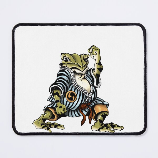 Item preview, Martial Arts Frog in Front Stance designed and sold by lilybaker3389.