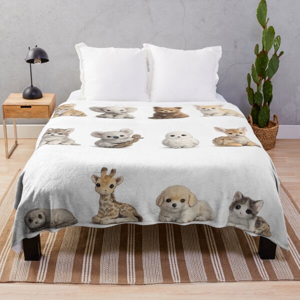 Item preview, Cute Baby Animals Kitten Panda Elephant Koala Woodland Aesthetic designed and sold by Rehnair.