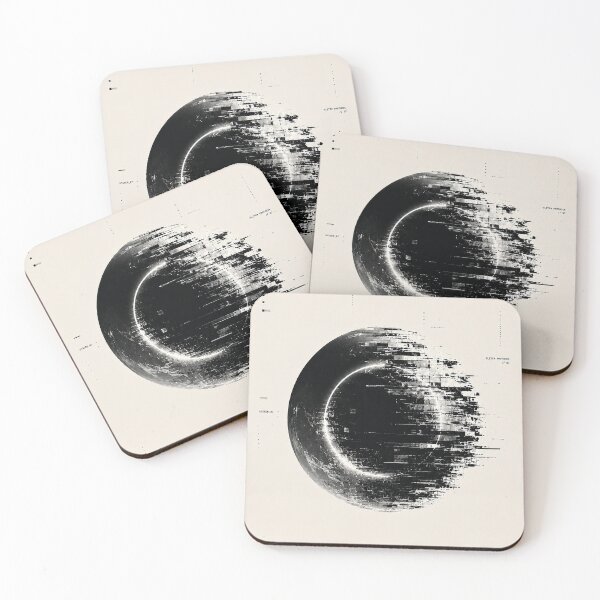 Item preview, Glitch Moon Cyberpunk Abstract Poster designed and sold by NordenPosters.