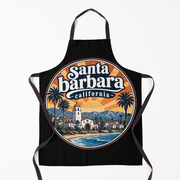 Item preview, Santa Barbara California USA Retro Travel designed and sold by TomFrontierArt.