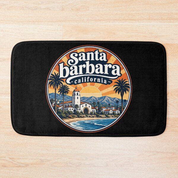 Item preview, Santa Barbara California USA Retro Travel designed and sold by TomFrontierArt.