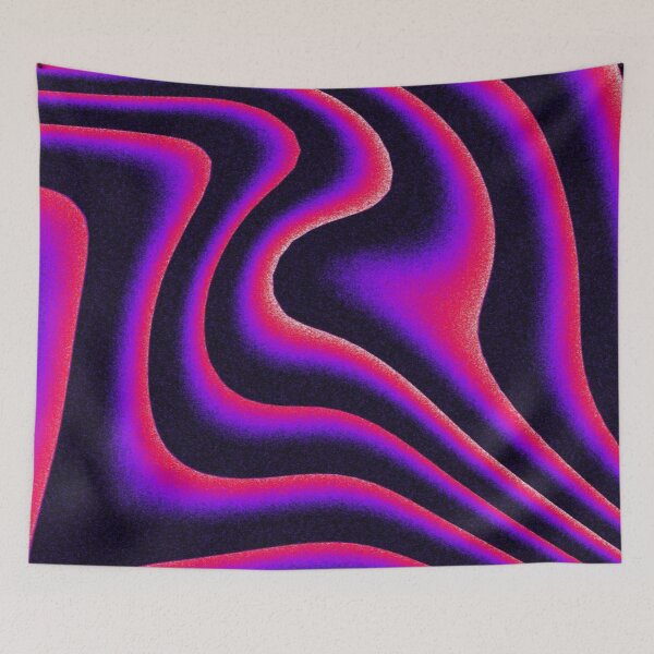 Item preview, Purple Pink Wavy Grainy Thermal Gradient Abstract Pattern designed and sold by LYAN-STORE.