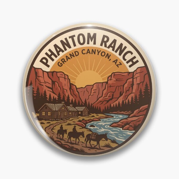 Item preview, Phantom Ranch Grand Canyon Arizona Mule Caravan River designed and sold by LittleArij.