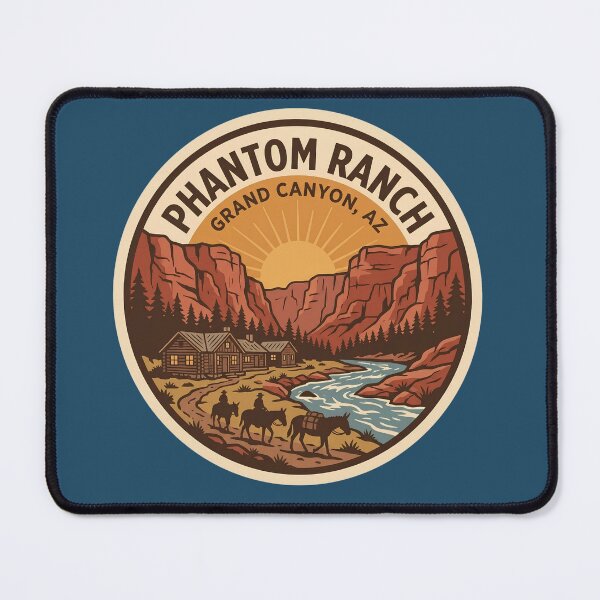 Item preview, Phantom Ranch Grand Canyon Arizona Mule Caravan River designed and sold by LittleArij.