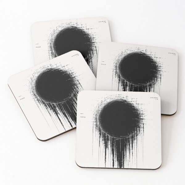 Item preview, Event Horizon Glitch Black Hole Poster designed and sold by NordenPosters.